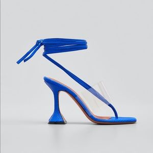 Amina Muaddi Zula Sandal Blue 38